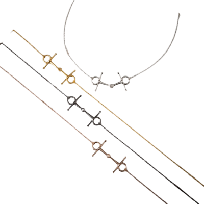 Collana argento filetto con aste Jos