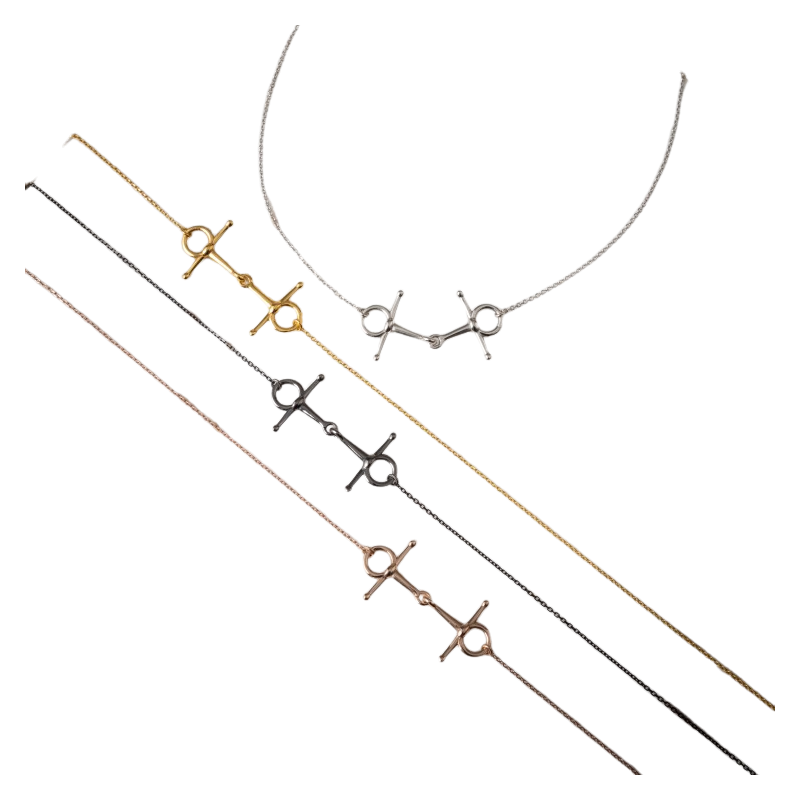 Collana argento filetto con aste Jos