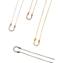 Collana ferro di cavallo con zirconi bianchi Jos