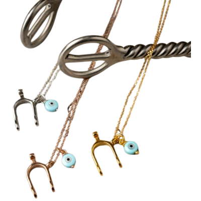 Collana argento con sperone e occhio Jos