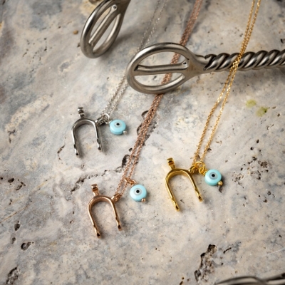 Collana argento con sperone e occhio Jos