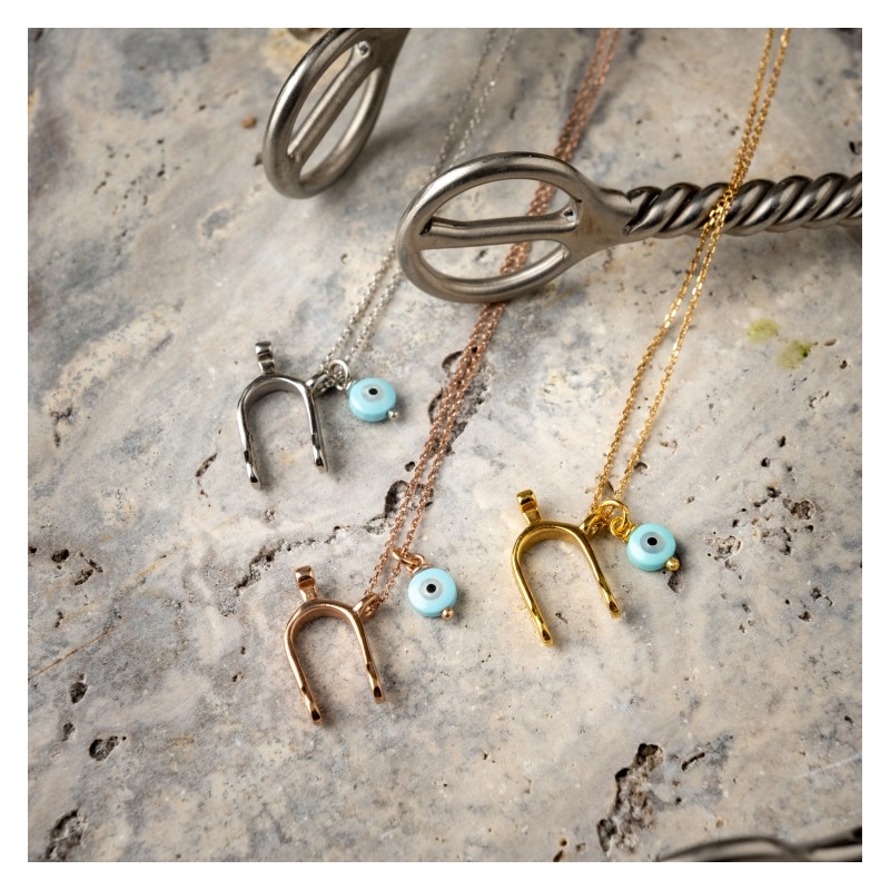 Collana argento con sperone e occhio Jos