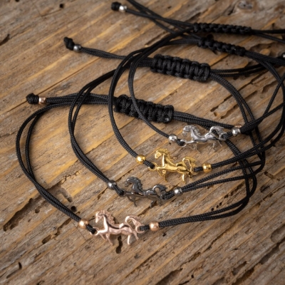Bracciale in argento con cavallo Jos