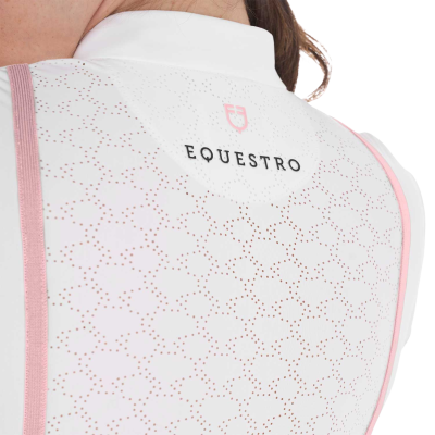 Polo concorso donna slim fit con inserti Equestro
