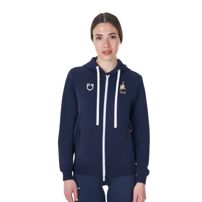 Felpa donna con cappuccio modello Equestro XFise