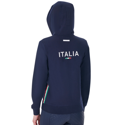 Felpa donna con cappuccio modello Equestro XFise