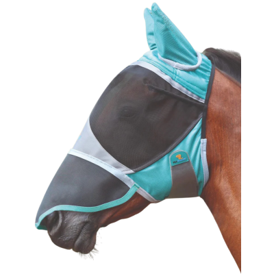 Maschera antimosche modello Deluxe con orecchie e naso Shires