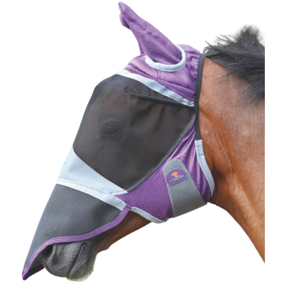 Maschera antimosche modello Deluxe con orecchie e naso Shires