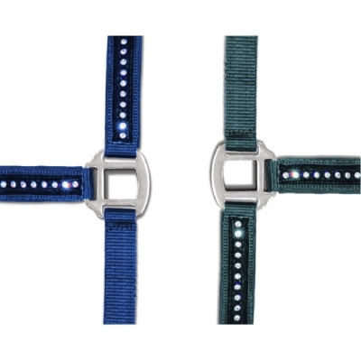 Waldhausen Capezza modello Crystal, con strass su nastro in velluto, imbottita