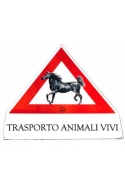 Cartello trasporto cavalli Tattini