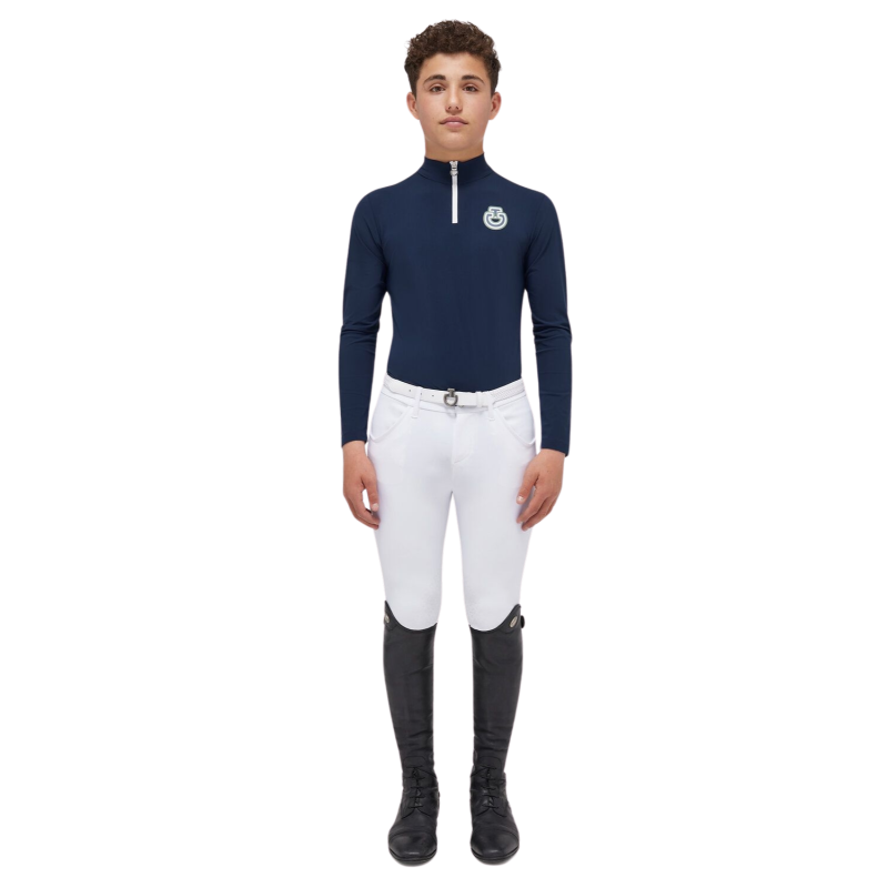 Polo bambino manica lunga in jersey Cavalleria Toscana