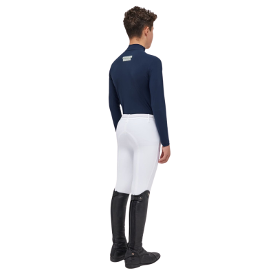 Polo bambino manica lunga in jersey Cavalleria Toscana