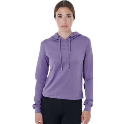Felpa donna cut out con cappuccio Equestro